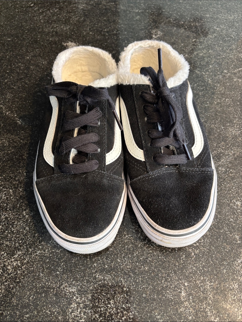 Vans Black Suede Low-Top Sneakers slide-in!